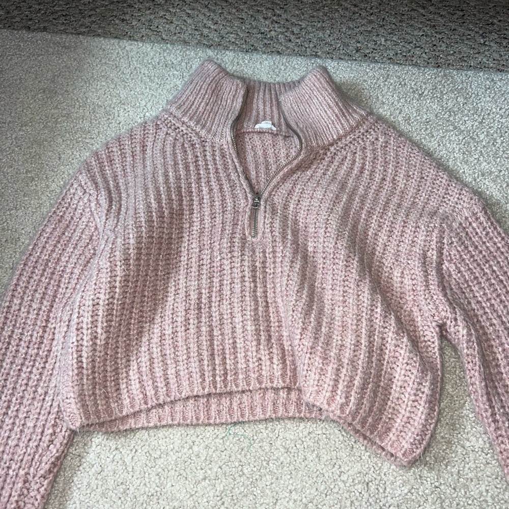 Cozy Pink Knit Sweater